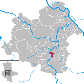 Location of Gröna within Salzlandkreis