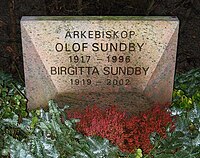 Grave of swedish arch bishop olof sundby lund sweden.jpg