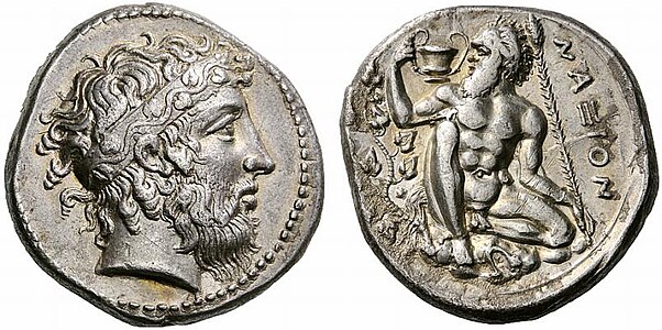 Greek Silver Tetradrachm of Naxos (Sicily)