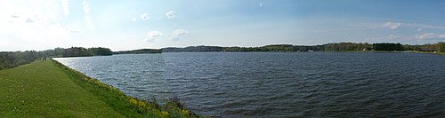 Guilford Lake Guilford Lake from dam.JPG