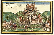 Hans Wandereisen - Fuego de Tagmersheim (corte de madera 1523) .jpg