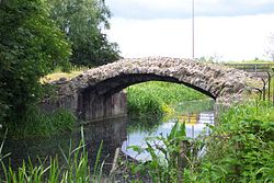 Harold's bridge spanning the Cornmill Stream