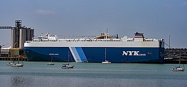 Heritage Leader vehicle carrier at Southampton