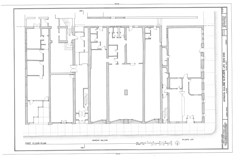 File:Herndon and Atlantic Life Building, 229-243 Auburn Avenue, Atlanta, Fulton County, GA HABS GA,61-ATLA,1A- (sheet 2 of 9).png