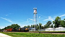 CSX train passing through Hilliard, Florida on the former Waycross Short Line HilliardFL.JPG