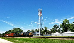 CSX train passing through Hilliard, Florida on the former ACL main line HilliardFL.JPG