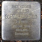 Hofheim am Taunus Stolperstein Elisabethenstrasse 32 Julius Schwarzschild.jpg