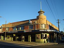 Heritage-listed Horse and Jockey Hotel, Parramatta Road Homebush Pub.JPG