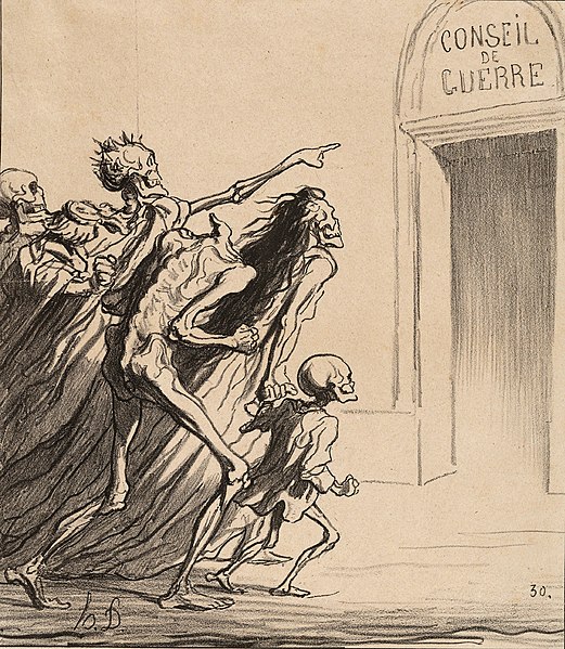 File:Honoré Daumier, The Witnesses - The War Council (1872), lithograph, 25.3 × 22.2 cm., Metropolitan Museum of Art, New York.jpg