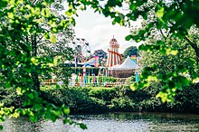 HowTheLightGetsIn Festival as seen from the banks of the River Wye HowTheLightGetsIn River Wye.jpg