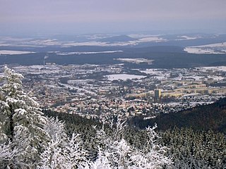 Ilmenau Town in Thuringia, Germany