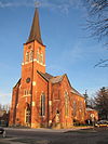 North Main-North Detroit Street Historic District Immaculate Conception, Kenton, OH, exterior.jpg