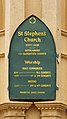* Nomination Information board on main gate of St. Stephen's Church, Ooty, India --Tagooty 03:04, 19 June 2022 (UTC) * Promotion  Support Good quality.--Agnes Monkelbaan 04:29, 19 June 2022 (UTC)