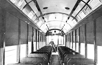 Inside a San Diego Class 1 Streetcar. Inside a Class 1 Streetcar.JPG