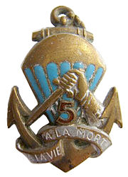 Immagine illustrativa della sezione 5 ° Battaglione Paracadutisti di Fanteria Coloniale