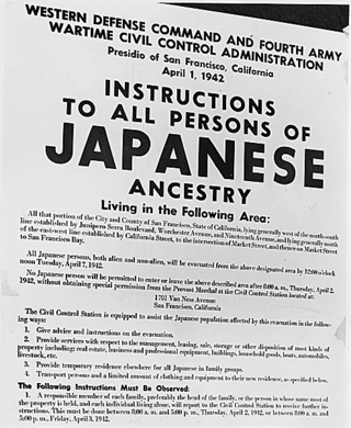 <span class="mw-page-title-main">Executive Order 9066</span> 1942 U.S. presidential executive order which authorized internment of Japanese-Americans