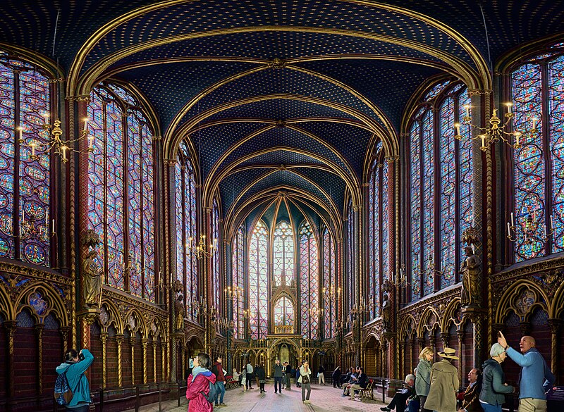 File Interior Of Sainte Chapelle Paris 28 April 2018 Jpg