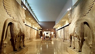 The Assyrian gallery at the Iraq Museum, Baghdad Iraqi Museum.jpg