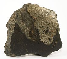 Native iron from basalt quarry at Buhl, Weimar, district of Kassel, Germany (size: 6.6 x 5.9 x 1.8 cm) Iron-252608.jpg