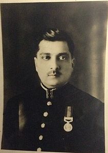 Iskander Mirza, in British Indian Army.JPG