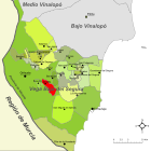 Расположение муниципалитета Хакарилья на карте провинции