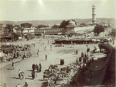 ไฟล์:Jaipur,_Principal_Street,_c._1875.jpg