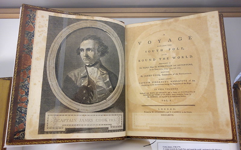 File:James Cook, 'A voyage towards the South Pole, and round the world', London, Printed for W. Strahan and T. Cadell, 1777, view 1 - Royal Ontario Museum - DSC03594.JPG