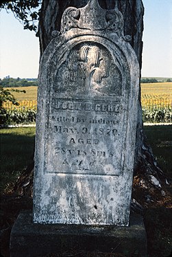 John Gere's Gravestone - Table Rock, Nebraska