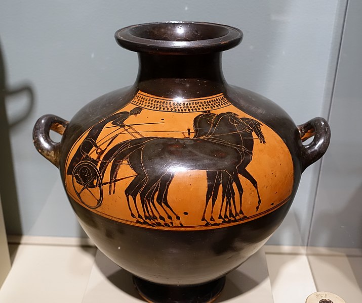 File:Kalpis with four-horse chariot, attributed to the Rycroft Painter, c. 520 BC, terracotta - Middlebury College Museum of Art - Middlebury, VT - DSC07965.jpg