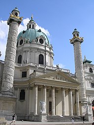 Wiener Karlskirche in den Anfängen