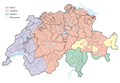 Language areas in Switzerland