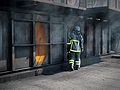 English: Firefighting exercise at Nordjysk Brand- og Redningsskole, Frederikshavn, Denmark