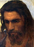 Голова Христа (этюд, 1872, ЛатвНХМ)