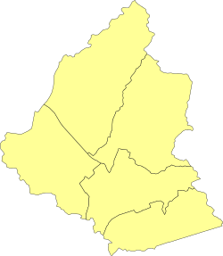 A map of the five wards as of the 2021 local elections. Ku-ring-gai wards map.svg