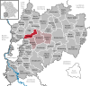 Location of the municipality of Lauben in the Unterallgäu district