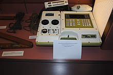 The first portable GPS survey unit, a Leica WM 101, displayed at the Irish National Science Museum at Maynooth Leica WM 101 at the National Science Museum at Maynooth.JPG