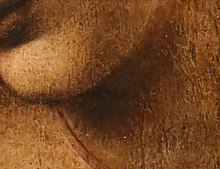 Detail of sfumato in La Scapigliata