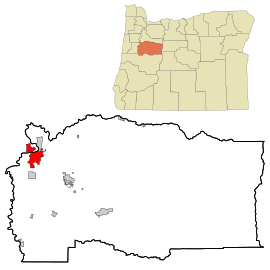 Linn County Oregon Incorporated and Unincorporated areas Albany Highlighted.svg