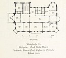 Floor plan by Lipsius for Villa Ernst Keil