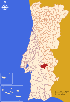 Location of the Arraiolos district