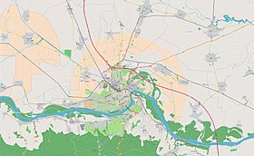 Detelinara na mapi Novog Sada