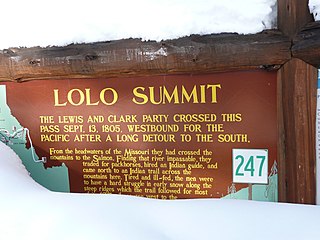 <span class="mw-page-title-main">Lolo Pass (Idaho–Montana)</span> United States historic place
