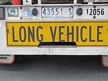 Long vehicle warning sign on b double.JPG