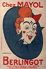 Affiche pour l'opérette 
Berlingot, 
de Lucien Boyer