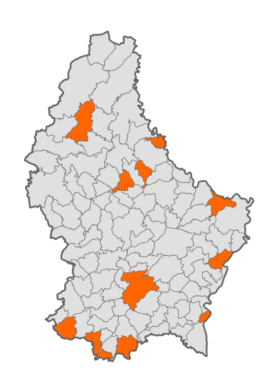 List of towns in Luxembourg