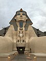 An entrance leading to the Luxor Hotel