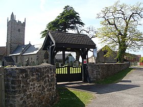 Lych gate and St. Mary's church, Rogiet - geograph.org.uk - 1300347.jpg