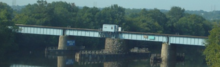 The Lyndhurst Draw crosses the Passaic River carrying the NJT Main Line and Metro North Port Jervis Line. Lyndhurst Draw (Passaic River).tiff