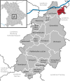 Location of the community Münchsmünster in the district of Pfaffenhofen adIlm