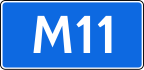 Federal Highway M11 shield}}